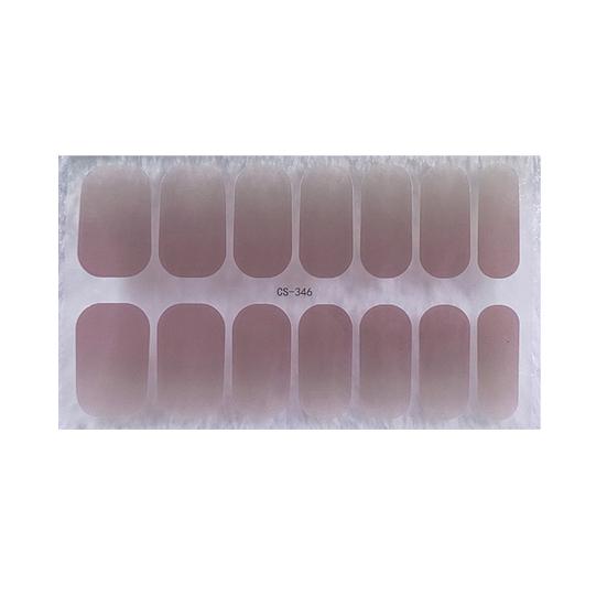 1 Sheet Gel Nail Strip UV Free Easy Apply Remove Self-adhesive Nail Sticker Long Lasting Waterproof Quality Glitter Solid Color Decorative Nail Wrap