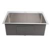 Stainless Steel RV Sink 24 Inch Single Bowl Kitchen Sink Basin Top Mount Undermount with Nano Coating for Food Truck