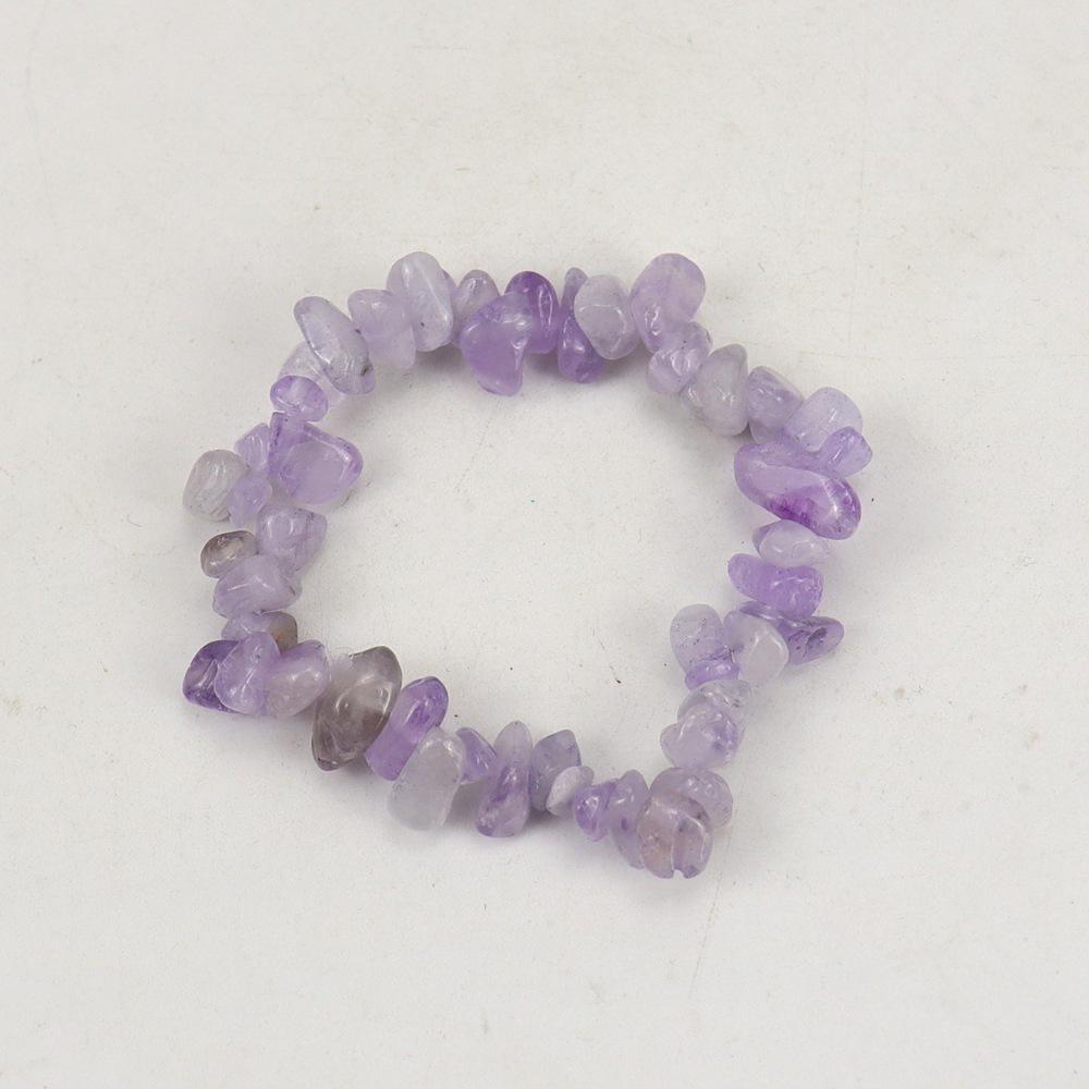Handmade Beaded Natural Crystal Crushed Stone Bracelet B54