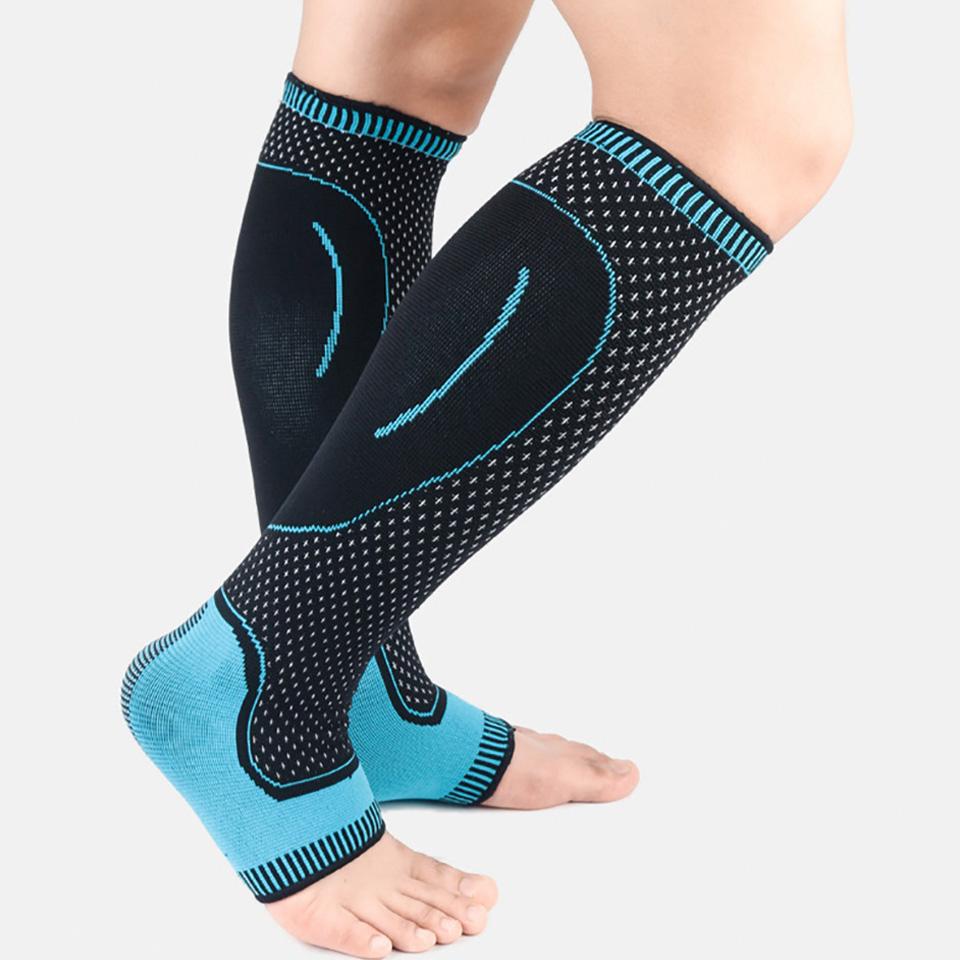 1 Pcs Sports Leg Pad Compression Sleeves Calf Leg Shin Splints Breathable Running Cycling Protection Leg Warmers