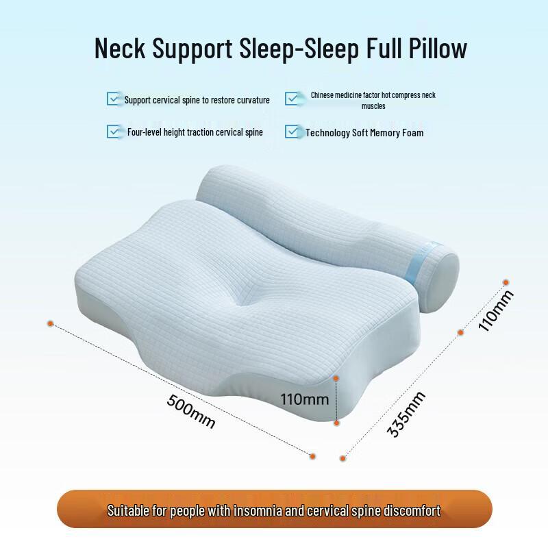 CLORIS A1 Herbal Neck Support Pillow with Heat Massage