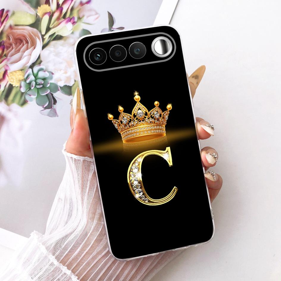 For Realme 16 2026 Case RMX5171 Retro Crown Letters Bumper Soft Silicone Back Cover Phone Shell For Realme 16 5G Realme16 Fundas
