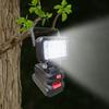 Multiple Angles 15 LED Work Light Handheld Rechargeable Spotlights For 18V Tool Batteries With USB Charging Capability