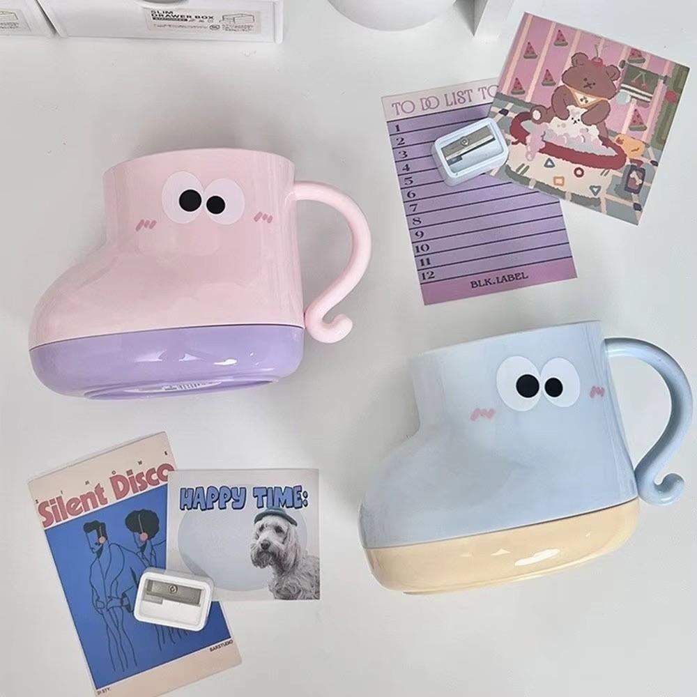 Cute Shoe Shape Brush Cup Patchwork Toilet Cup Boot Mouthwash Cup Children Plastic Student Mouthwash Cup Home Use