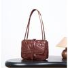 Real Leather Women's Bag Commuting Shoulder Fashionable Retro Mailman Tree Cream Vegetable Tanned Cowhide Crossbody