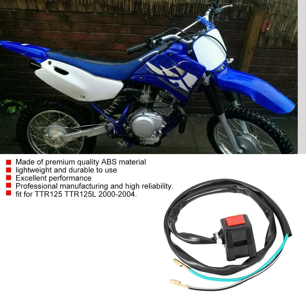 Motorcycle Engine Stop Kill Switch Button Accessories TTR125 Fit for Yamaha