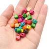 Bunte Würfel Holz Zufällig Gemischt Quadratische Perlen 8MM Umweltfreundlich DIY Holz Runde Lose Perlen für Schmuckherstellung Handgefertigtes Zubehör