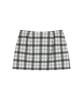 REST&RECREATION Rr Check Mini Skirt - Ivory