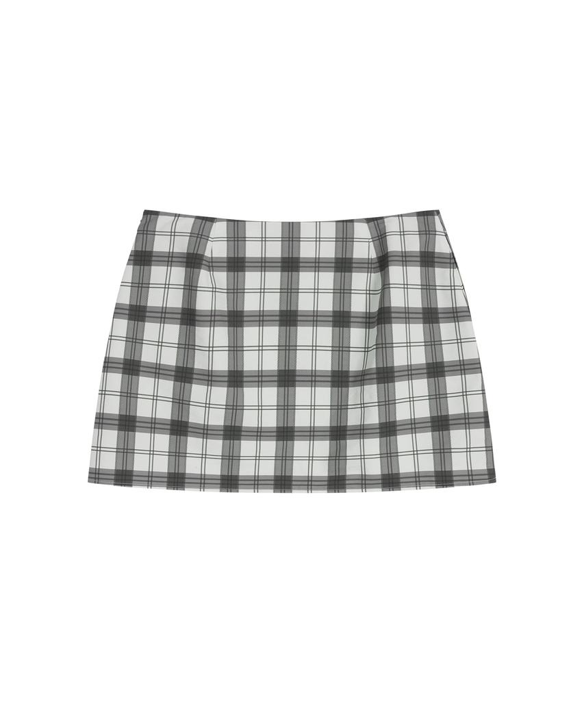 REST&RECREATION Rr Check Mini Skirt - Ivory