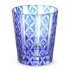 Nostalgia Kiriko Glass Cup 220cc Shippo Blue Bisho Current Model J-kitchens 79xH90mm