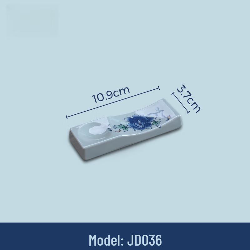 Wuhe Azure Peony Square Melamine Dinner Plate