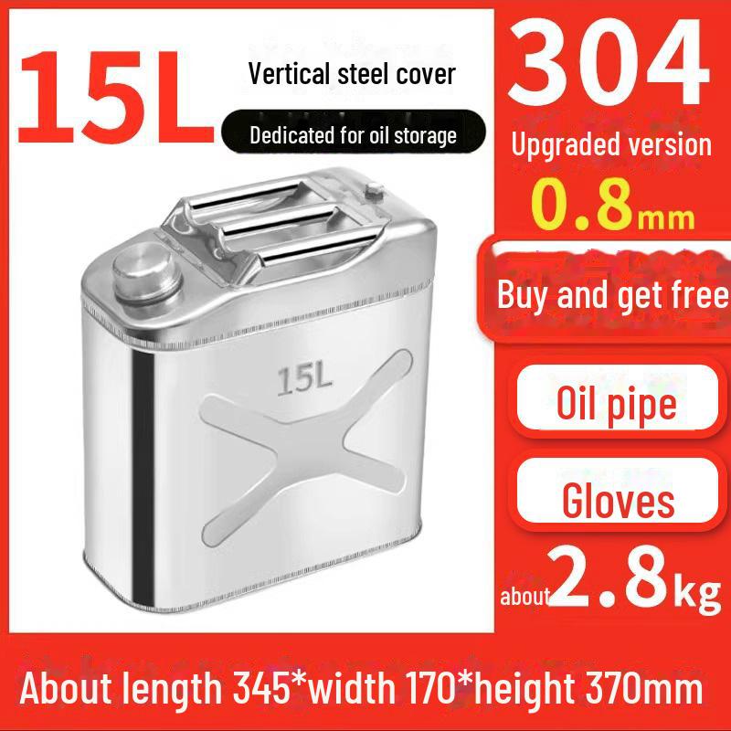 Butoaie de benzină din oțel inoxidabil 30L, 20L, 10L Rezervor de combustibil diesel