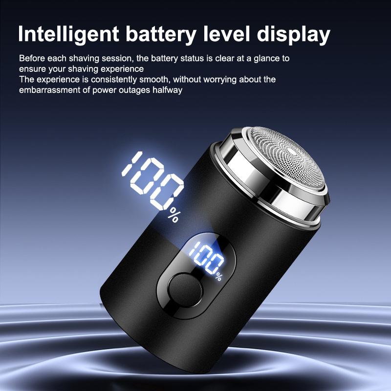 Pánský elektrický mini holicí strojek Dobíjecí Typ-C Nabíjení Do auta Přenosný LED digitální displej Holicí strojek pro mokré a suché holení Muži Ženy Domácí holicí strojek