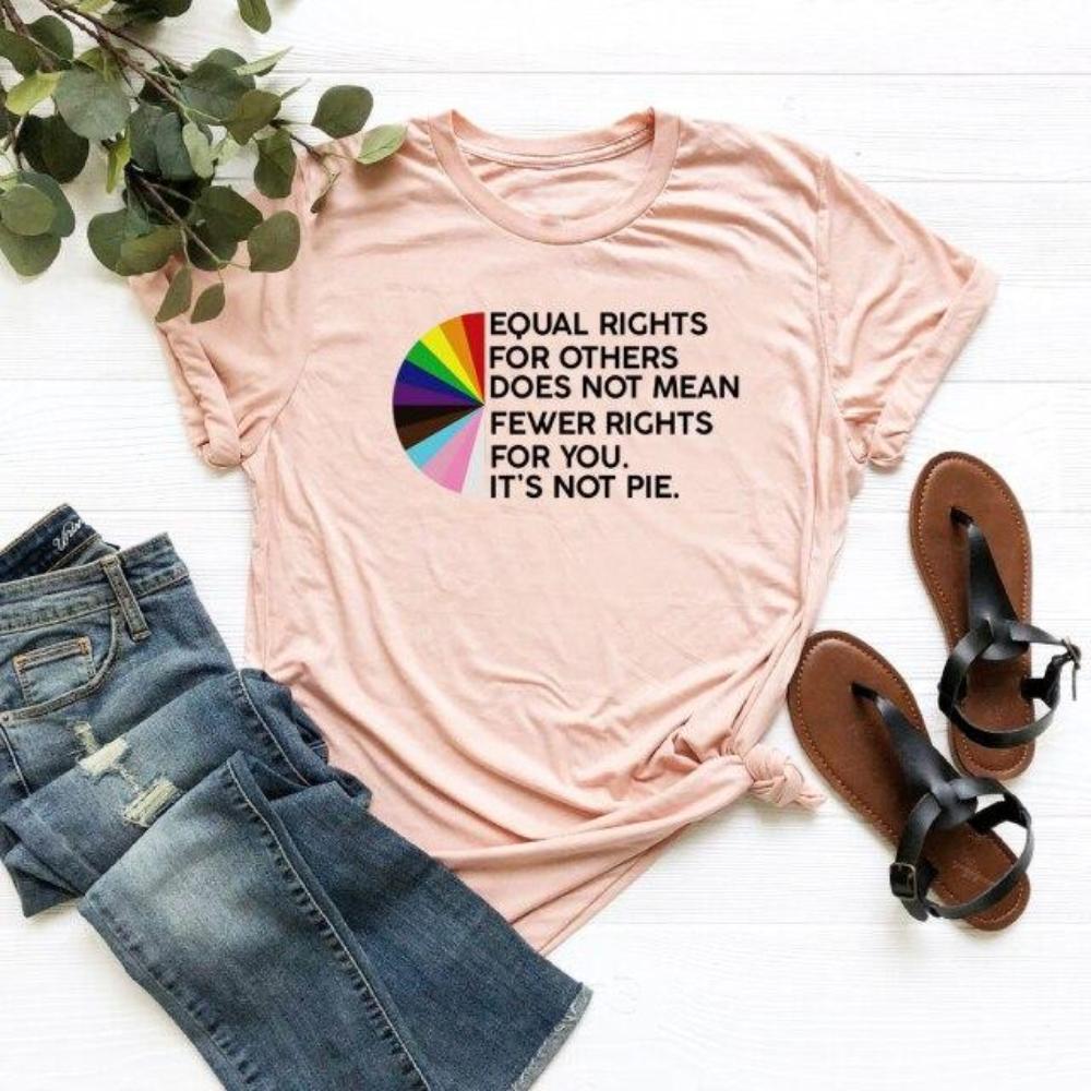 Equal Rights for Others Does Not Mean Fewer Rights for You Shirt It's Not Pie Shirt LGBT Rainbow T-shirt Gay Pride LGBTQ Tshirt