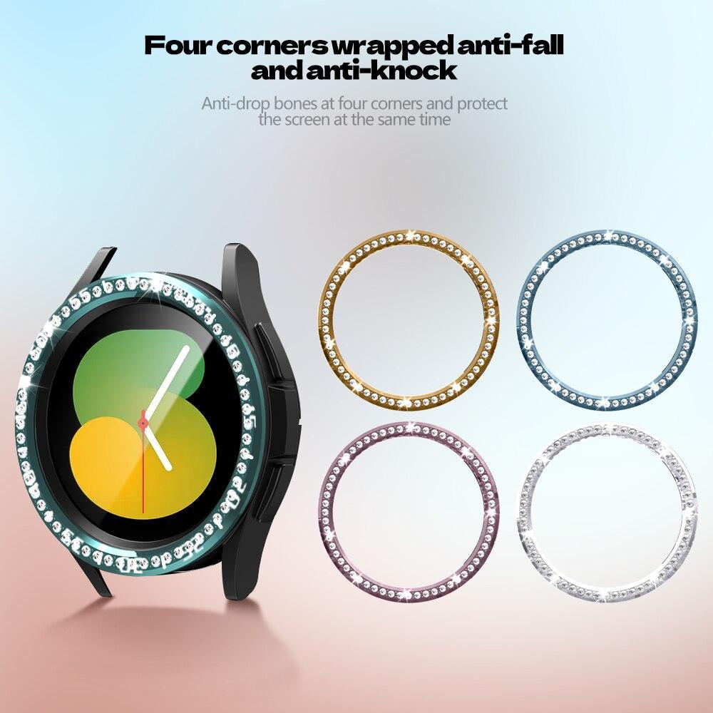 Diamond Bezel for Samsung Galaxy Watch 6 Classic 47mm 43mm Metal Frame Edge Protector Protective Case for Samsung Galaxy Watch 6