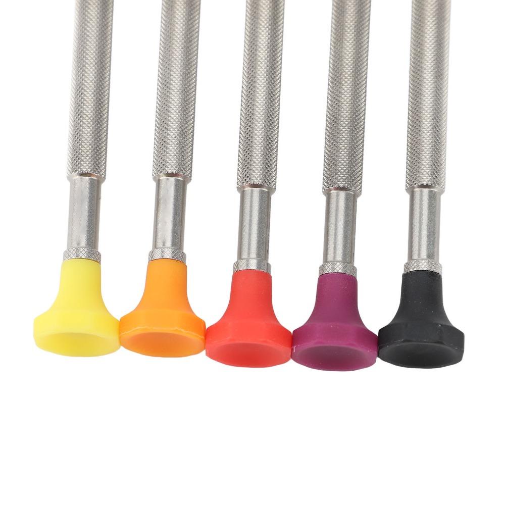 5Pcs Micro Mini Precision Screwdriver 5 Blades Non-slip Watch Repair Kit Boxed Cross & Flat Screw Driver Set Strap Disassembly