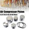 Komplettes Luftkompressor-Kolben-Austauschset einschließlich Kolbenringe, Bolzen und Sicherungsringe. Kompatibel mit verschiedenen Luftpumpen.