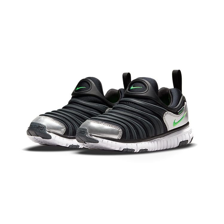 Nike Dynamo Free Leather Fabric Sports Non-Slip Wear-Resistant Breathable Lightweight Shock Absorption Low-Top Casual Shoes Kids Sneaker 343738-028