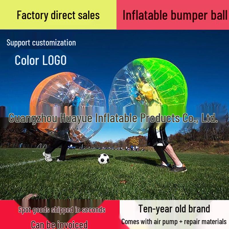 Children and Adult PVC/TPU Inflatable Bumper Ball for Grassland Bubble Football Air Pump