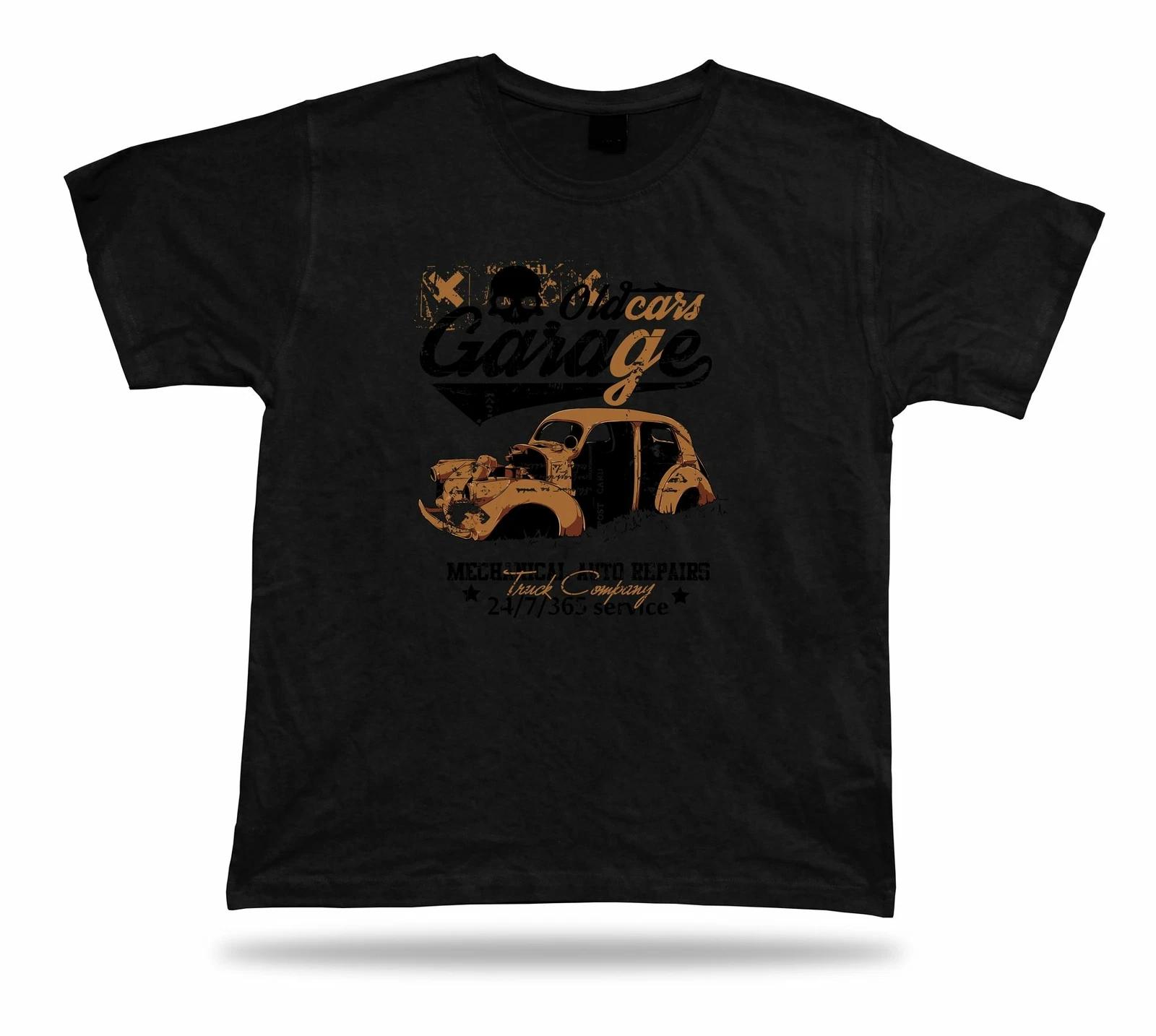 Tshirt Tee Shirt Birthday Gift Idea Old Car Garage Junk Classic Vintage Retro 4XL