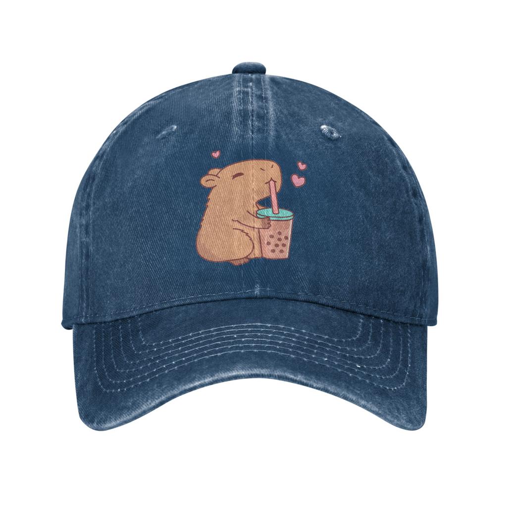 Capybara   Denim Cap Casual Baseball Caps Adjustable Hat Summer Unisex Baseball Hats