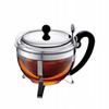 BODUM CHAMBORD pro Černý Zelený Čínský Bylinný a Ovocný Nerezová Ocel Sklo Vhodné do myčky Konvice, 1300ml, Stříbrná, Čaj, Čaj, Čaj, Čaj, Čaj, Filtr,