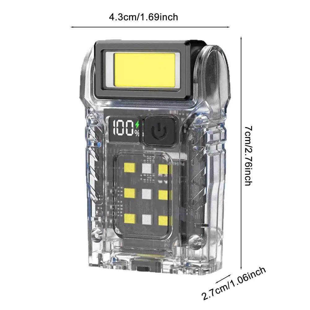 

Перезаряжаемый USB-C фонарик с магнитной базой, красный и синий сигнальные огни, ручной фонарь для ходьбы, езды на велосипеде и чрезвычайных ситуаций 1000mAh