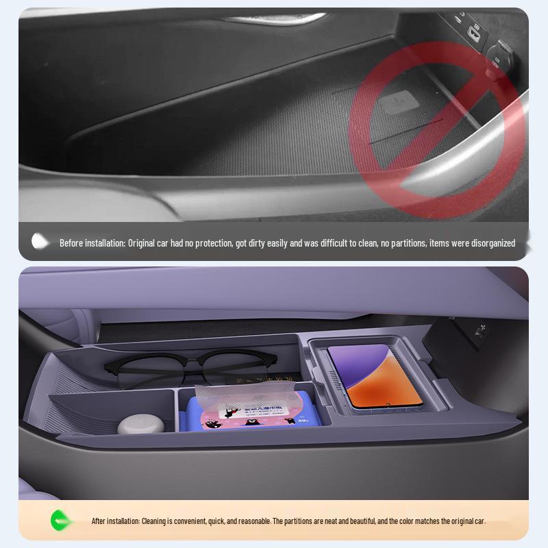 Baojun Xiangjing Center Console Silicone Storage Box & Glasses Holder.