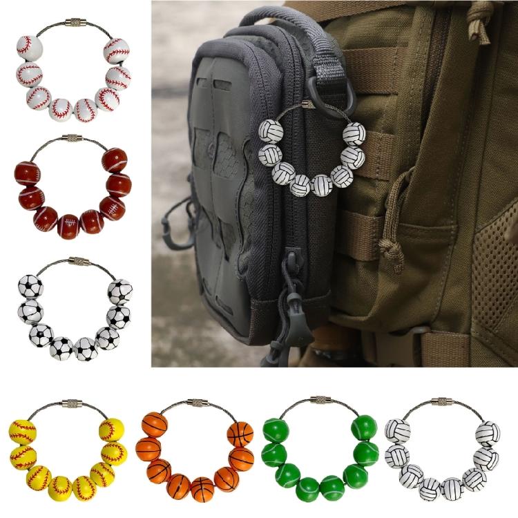 Stylish Accessory Baseball Bag Charm Lightweight Sports Theme Purse Decors Sporty Accessory for Beach and Everyday Bags