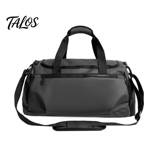 Multi-carry Sports Bag Travel with Independent Shoe Compartment Zipper Closure Large Solid Color Gym Capacity Waterproof Fitness Handbag for Men Women
