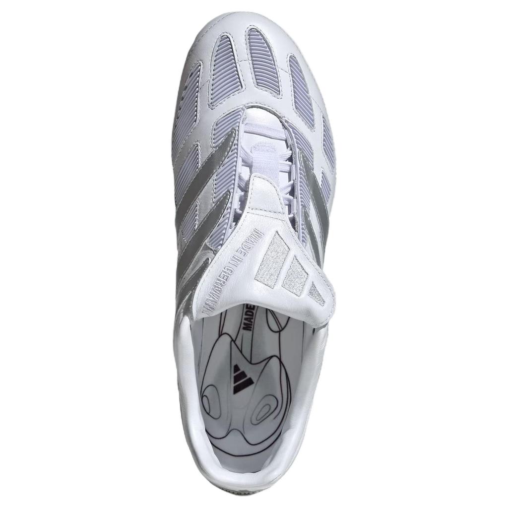 Adidas Predator Precision FG White Silver Metallic Unisex Sneakers Cloud-White Iron-Metallic JS0571