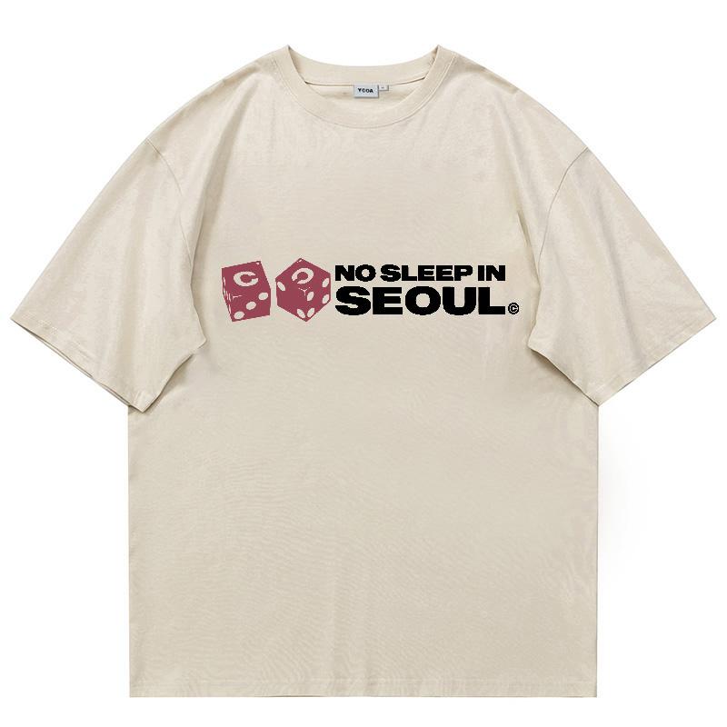 Unisexs Tshirt Loose Letter Y2K Street Style Harajuku Style Top Suitable for Both Printed Pattern Tshirt Casual Daily Home Wear
