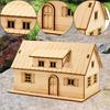1/64 1/60 Miniature House Made of , Unpainted, Unique Ornament Accessory, DIY Building, Ready for