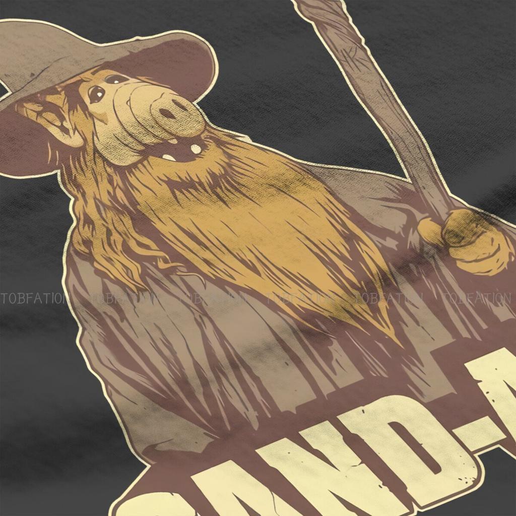 Gand ALF Animated Series Tops Graphic Crewneck Short Sleeve Man Women T-shirt 100% Cotton Gift Men Clothes Casual Unisex Tshirt