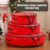 Christmas Wreath Storage Bag Artificial Wreath Organizer Round Storage Bag Dustproof And Waterproof Storage Bag
