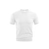 Men Waffle Knit T Shirt Crew Neck Short Sleeve Solid Color Slim Fit Casual Breathable Top