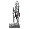 HDMbigmi King's Guard Ornament, Knight Statue, Desk Accessory, Pen Holder, Pen Stand, Paperweight for Office or Home (Silver)