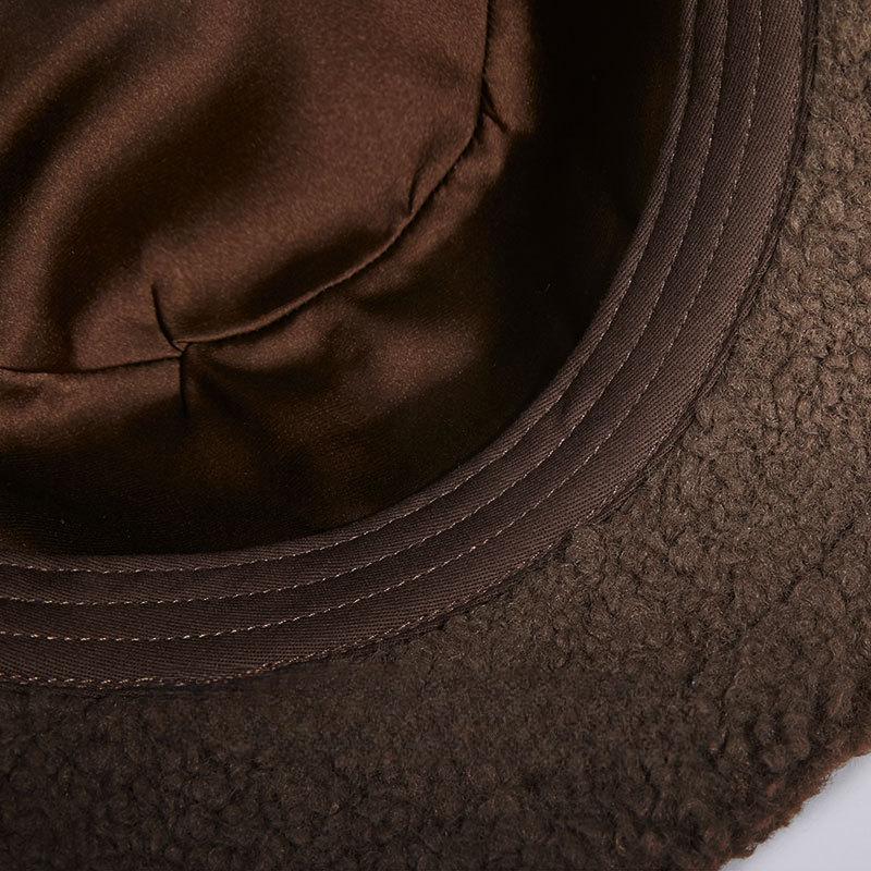 Fisherman Hat Women's Autumn and Winter Hat Imitation Sherpa Korean Version Versatile Ins Japanese Style Warm Teddy Velvet Basin Hat