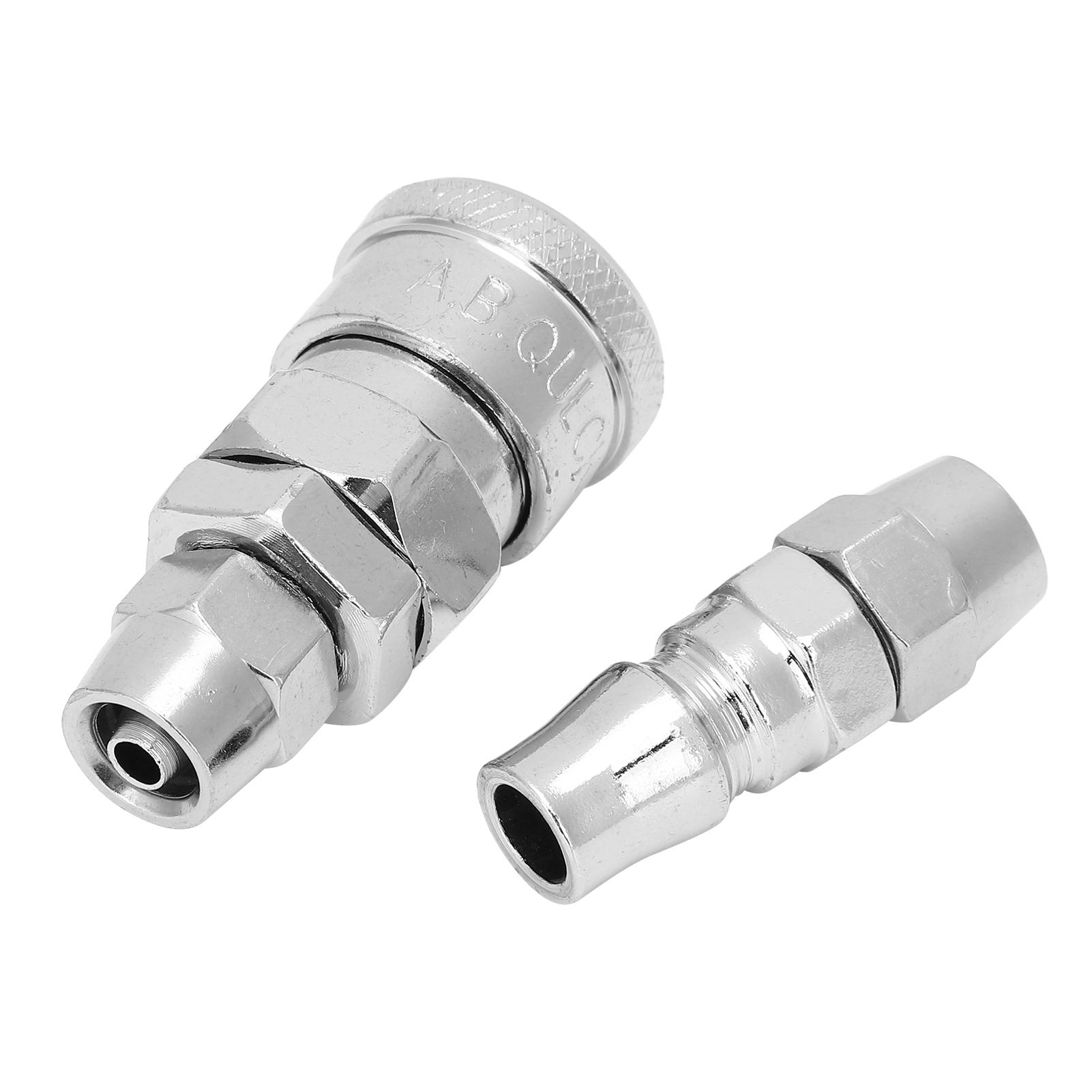 

2Pcs Quick Connector Self Locking Alloy Steel Pneumatic Pipe Accessories 20SP+20PP