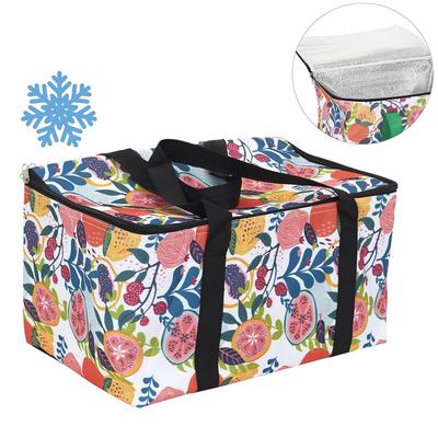 [A2871] - Multicoloured 'Fruits' Insulated Bag - 38x24x22 Cm