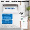 WiFi Smart Energy Meter AC 63A 80-300V WiFi Smart Earth Leakage Over Under Voltage Protector Relay Device Switch Breaker Energy Power kWh Meter Smart