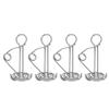 4Pcs Awning Anchors Rope Tightener Deck Anchor Peg Spiral Tent Stakes for Camping Boat Hiking