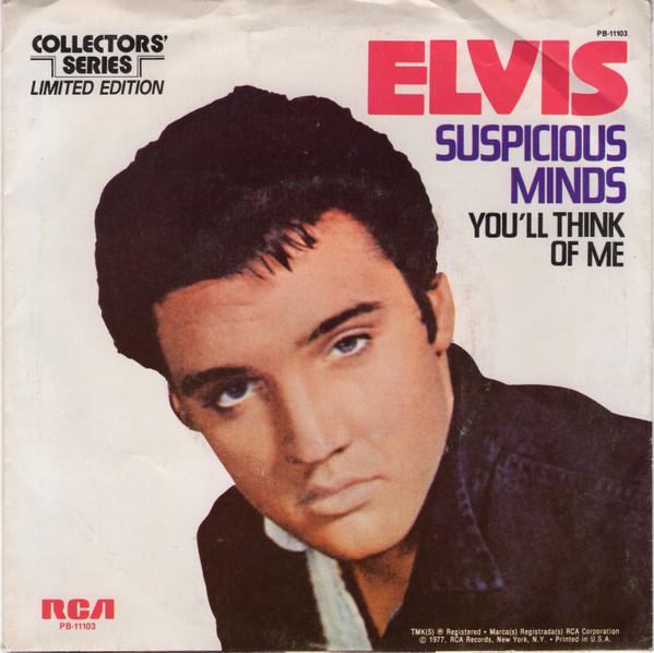 

7inch Record ELVIS PRESLEY Suspicious Minds PB11103 RCA 1977 US Pop Used
