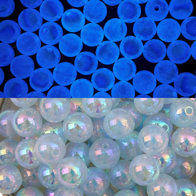 Night Glow Fantasy Ball Beads Fine Sparkling Acrylic for DIY Necklace Bracelet Earring