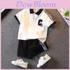 Stylish Summer Boys Short Sleeve Set Comfy Lightweight Cotton Polo Shirt 3 To 8 Years
