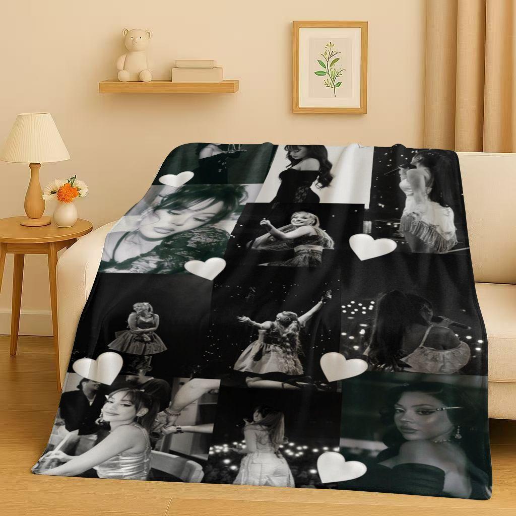 Fashion Pop Singer Ayliva Lieb Flannel Blanket,Ultra Soft Warm Plush Throw for Home Bedroom Bed Sofa Cover Kids Picnic Gift
