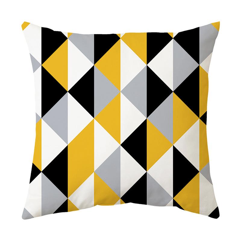 

Подушка нового стиля Скандинавская диванная подушка Короткая плюшевая подушка Бархат персиковой кожи Лен Прикроватная подушка Чехол для подушки 45*45cm