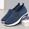Женские кроссовки Flyknit на толстой подошве, Осень 2026 - Увеличивающие рост, Повседневная белая спортивная обувь