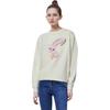 We11done Ss23 Round Neck Pullover Rabbit Print Cartoon Long Sleeve Sweatshirt Unisex sweatshirt Off-White WD-TT1-23-792-U-IV