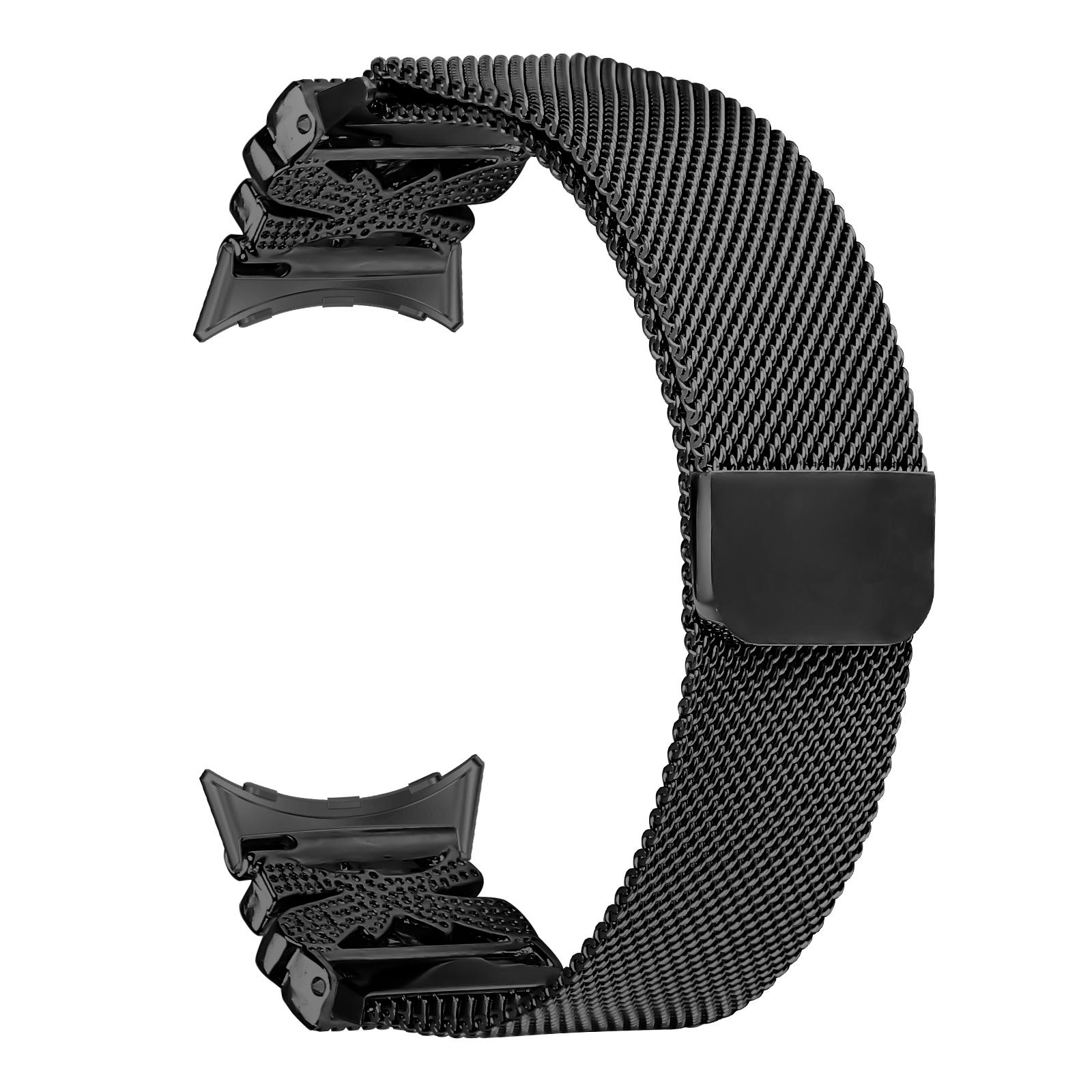 

Metal Strap for Google Pixel Watch 3 41mm/Pixel Watch 2/Pixel Watch,Milanese Watch Band Butterfly Decor Electroplating Color Black